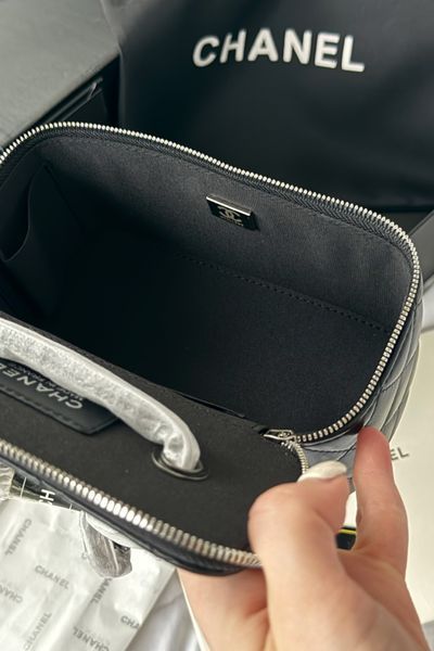 MARY BAG без ручки зі срібною фурнітурою, чорна SUM.NAT-10.1 фото