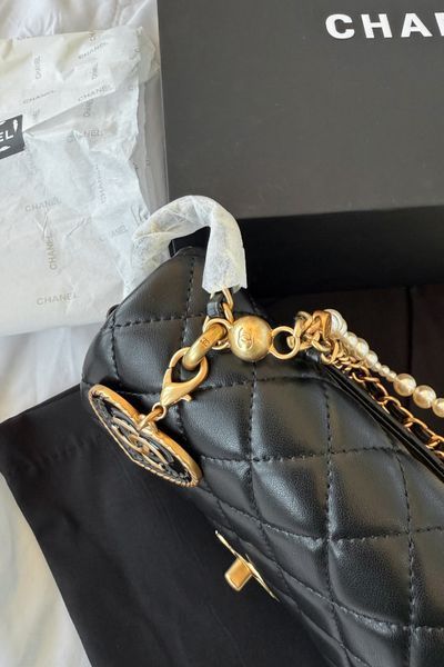 Сумка-конверт Perlina Bag, чорна