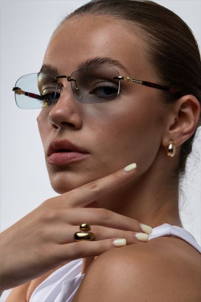 Окуляри прямокутні GUCCI, з логотипом OKU-9.3 фото