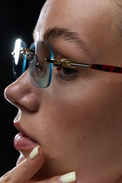 Окуляри прямокутні GUCCI, з логотипом OKU-9.3 фото