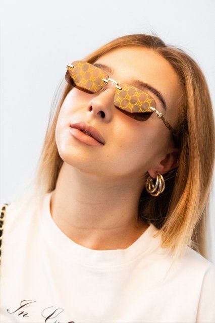 Окуляри прямокутні GUCCI, з логотипом OKU-9.3 фото