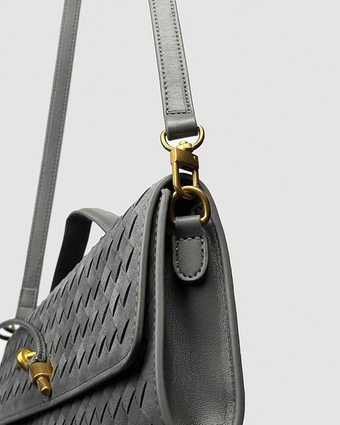 DANIELLA BAG, гладка шкіра, сіра