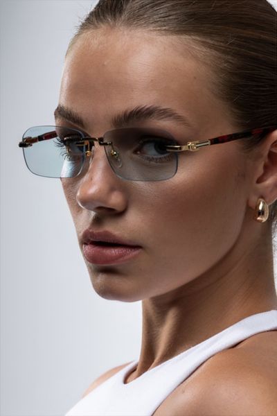 Окуляри прямокутні GUCCI, чорні OKU-9.1 фото