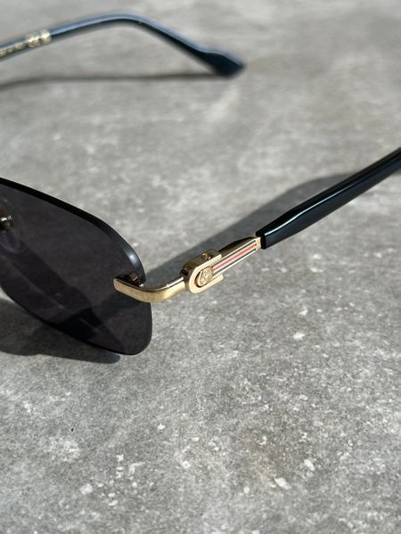 Окуляри прямокутні GUCCI, чорні OKU-9.1 фото