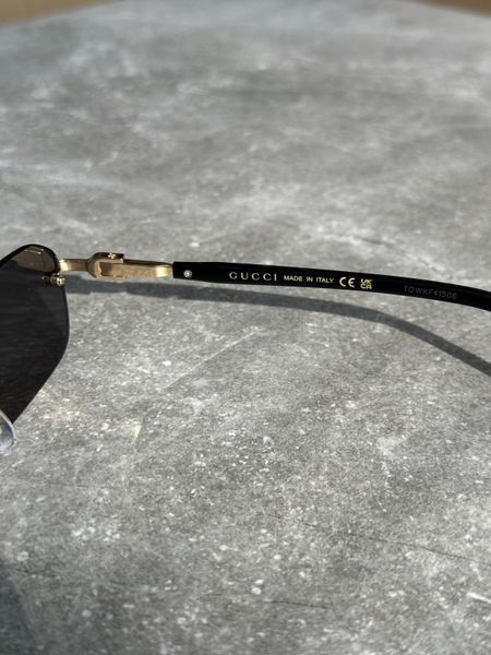 Окуляри прямокутні GUCCI, чорні OKU-9.1 фото