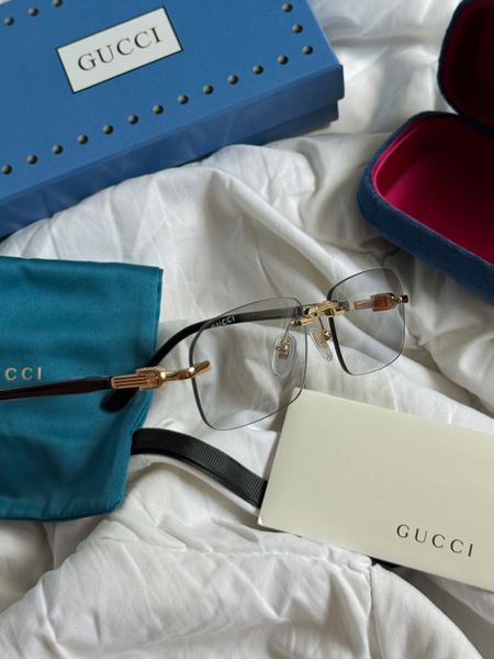 Окуляри прямокутні GUCCI, чорні OKU-9.1 фото