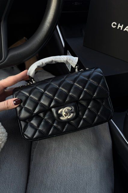 CHANEL cумка-конверт з ручкою, чорна SUM.NAT-16.2 фото
