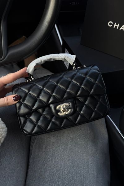 CHANEL cумка-конверт з ручкою, біла зі срібною фурнітурою SUM.NAT-16.3 фото
