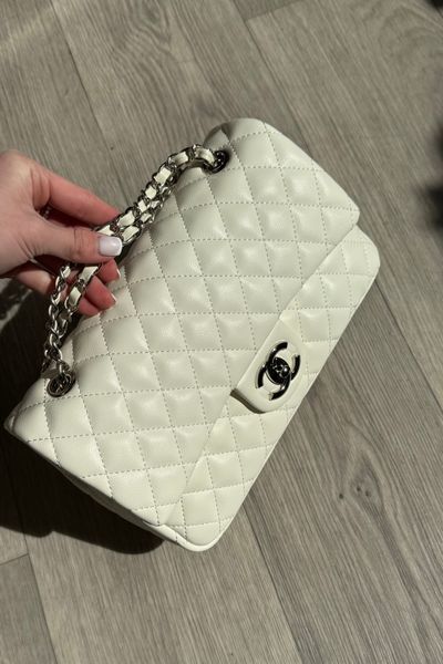 CHANTELLE MEDIUM BAG зі срібною фурнітурою, біла SUM.ECO-34.0.2 фото