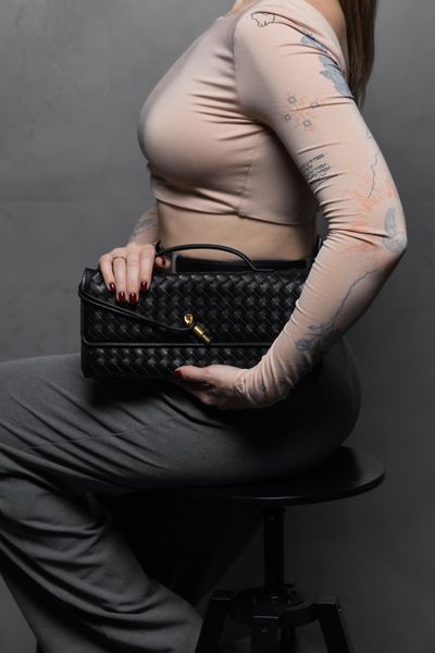DANIELLA BAG, гладка шкіра, чорна SUM.ECO-16.5 фото