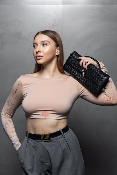 DANIELLA BAG, гладка шкіра, чорна SUM.ECO-16.5 фото