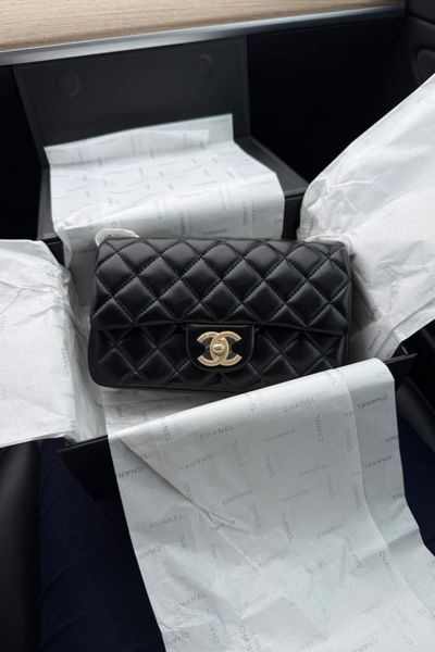 Chanel сумка-клатч з ланцюжком, чорна