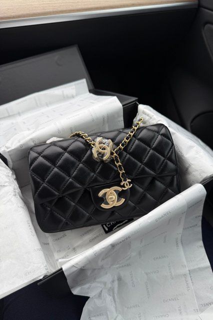 Chanel сумка-клатч з ланцюжком, чорна SUM.NAT-17.1 фото